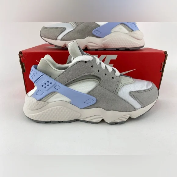 Nike Air Huarache Grey Celestine Blue Women's Sneakers Shoes DV6983-100 - Picture 4 of 12
